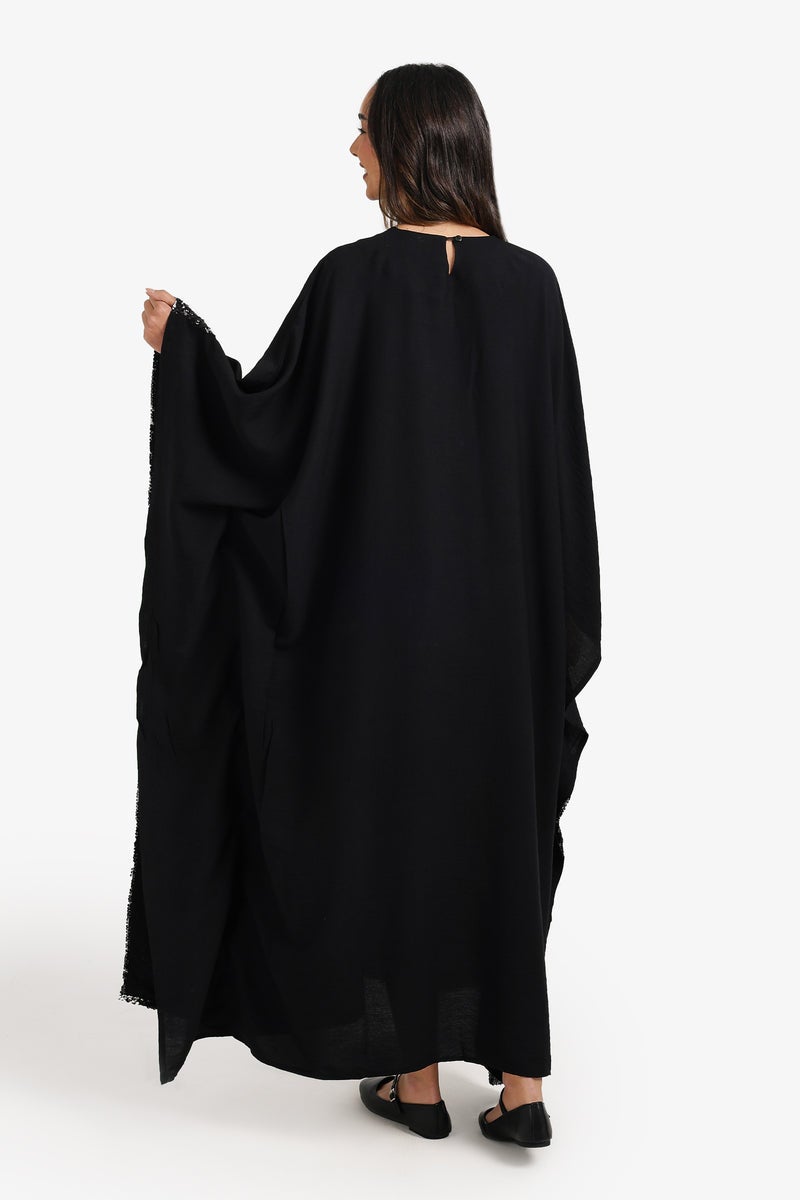 Carina Sequin-Trimmed Abaya - Image 3